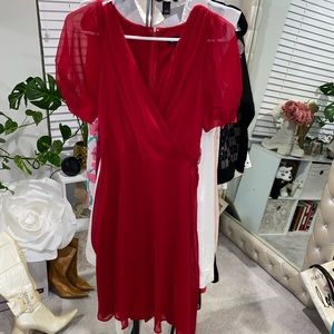 DKNY Reed sweetheart dress